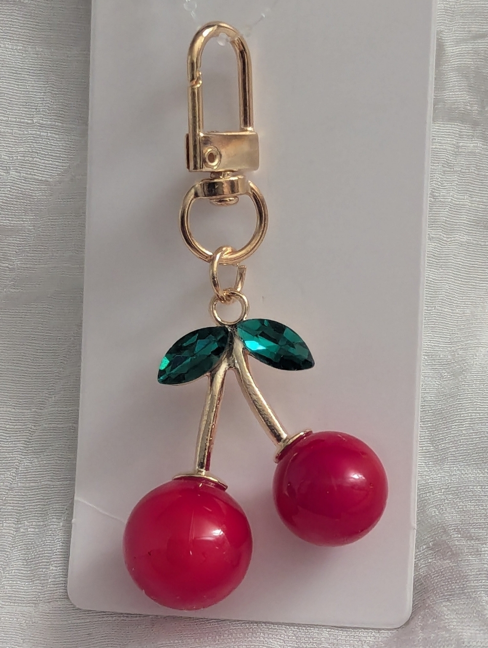 Cherry Bag Charm and Keychain